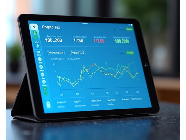 Automated tax dashboard displaying crypto transactions and calculated gains/losses.