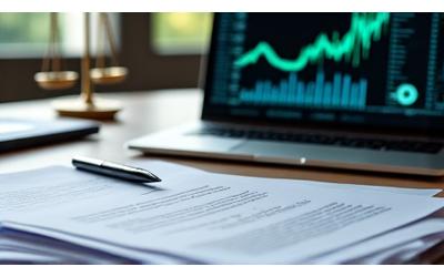 Tax forms stylized with crypto logos