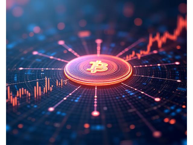 Abstract graphic representing surging crypto market data and expert analysis