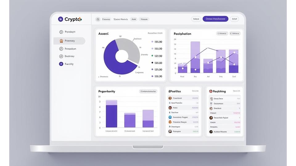 Aster portfolio management dashboard with charts and real-time asset tracking