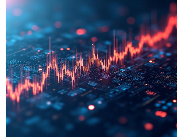 A sleek financial dashboard illustrating correlations between traditional macro-economic indicators like inflation, interest rates, and dollar strength, with cryptocurrency market performance.