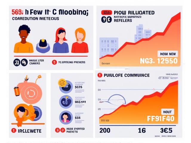 A vibrant infographic displaying NFT collection performance metrics, including growth charts, community engagement symbols, and market trend indicators.