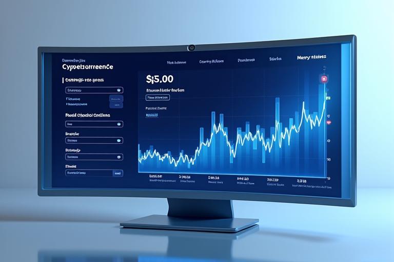 Interactive Crypto ROI Calculator interface showing dynamic inputs and a real-time chart visualization of potential returns
